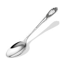 116 Ложка из серебра штампованая частично черненая