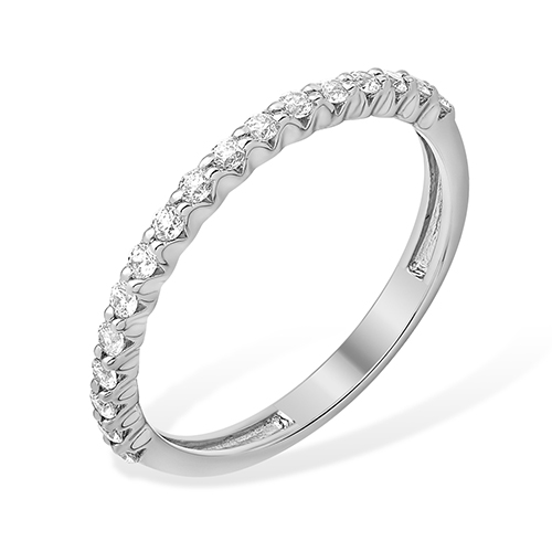 Кольцо из серебра с фианитами