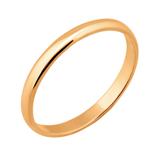 Кольцо обручальное из красного золота