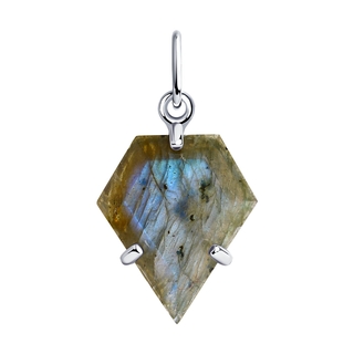 Подвеска из серебра с лабрадоритом