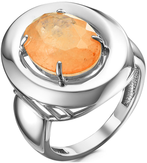 Кольцо из серебра с кварцем