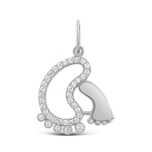 Подвеска из серебра с фианитами