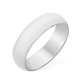 Кольцо обручальное из серебра