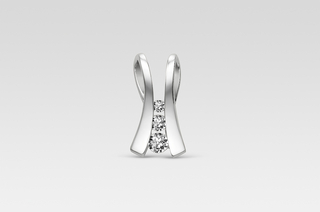 Подвеска из белого золота с бриллиантами