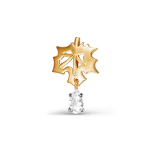 Подвеска из красного золота с фианитом