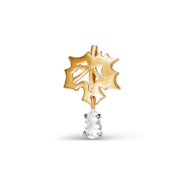 Подвеска из красного золота с фианитом