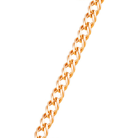 Цепь из красного золота плетения Двойной ромб