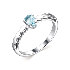 Кольцо из серебра с топазом