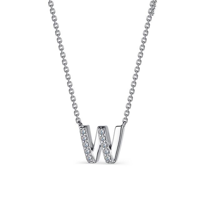 Колье из серебра с фианитами