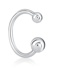 Серьга-кафф из серебра