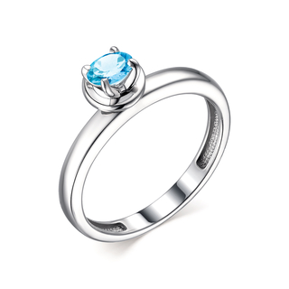 Кольцо из серебра с топазом