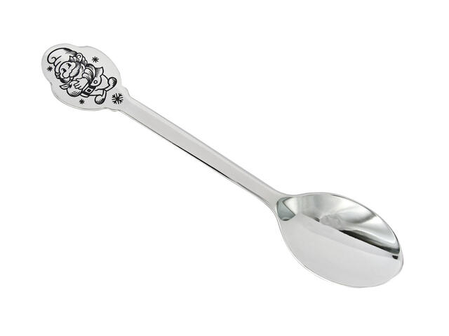 Ложка чайная из серебра с чернением