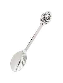 Ложка детская чайная из серебра с чернением