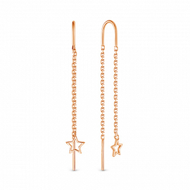 2180 Серьги позолоченные серебро 925*