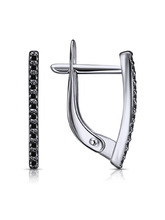 С634-2984Ч Серьги (Ag 925)