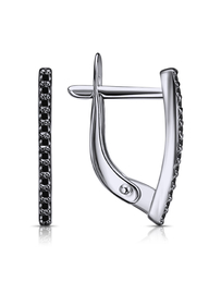 С634-2984Ч Серьги (Ag 925)