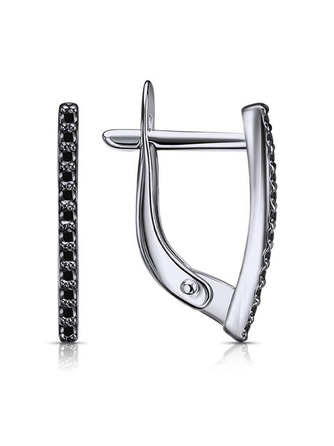 С634-2984Ч Серьги (Ag 925)