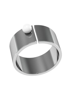 Кольцо из серебра с культивированным жемчугом