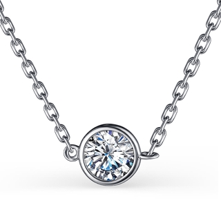 Колье из серебра с фианитом