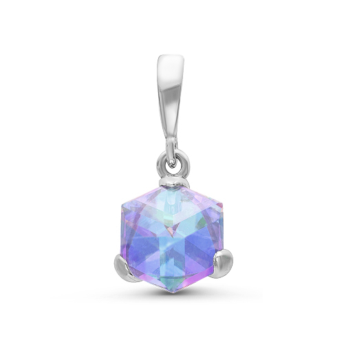 Подвеска из серебра с ювелирным кристаллом