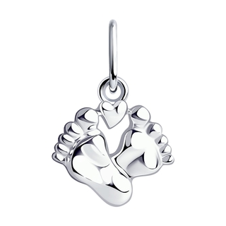 Подвеска "Пяточки" из серебра