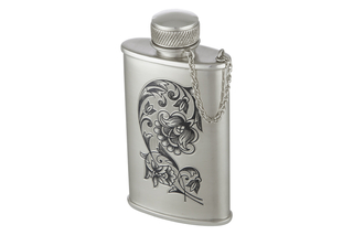 Фляжка из серебра с чернью