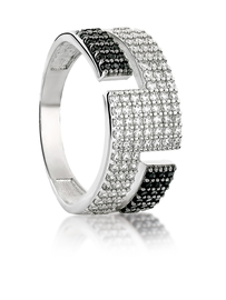 Кольцо из серебра с фианитами