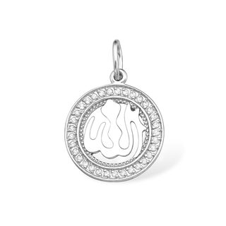 Подвеска из серебра с фианитами