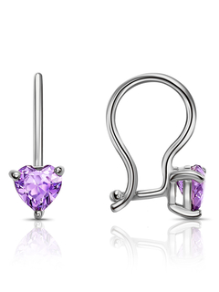 С630-371Фл Серьги (Ag 925)