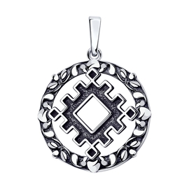 Подвеска из черненого серебра