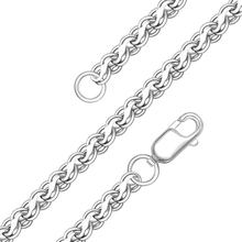 Цепь из серебра плетения Гарибальди