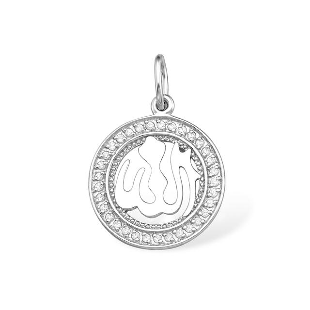 Подвеска из серебра с фианитами