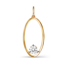 Подвеска из красного золота с фианитом