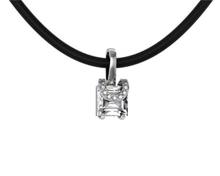 Подвеска из серебра с фианитами