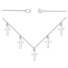 Колье из серебра с подвесами