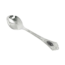 Ложка кофейная из серебра с чернением