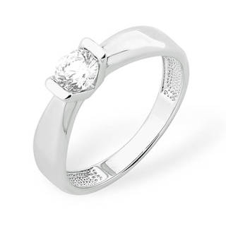 Кольцо из серебра с фианитом