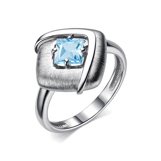 Кольцо из серебра с топазом