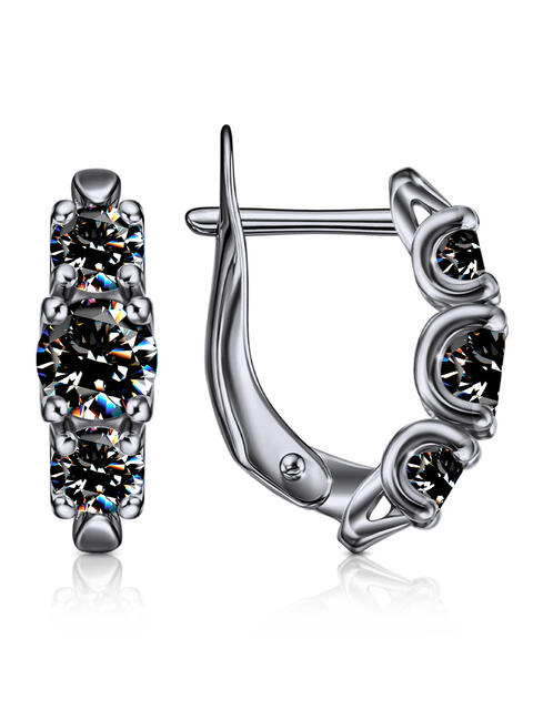 С630-1338Ч Серьги (Ag 925)